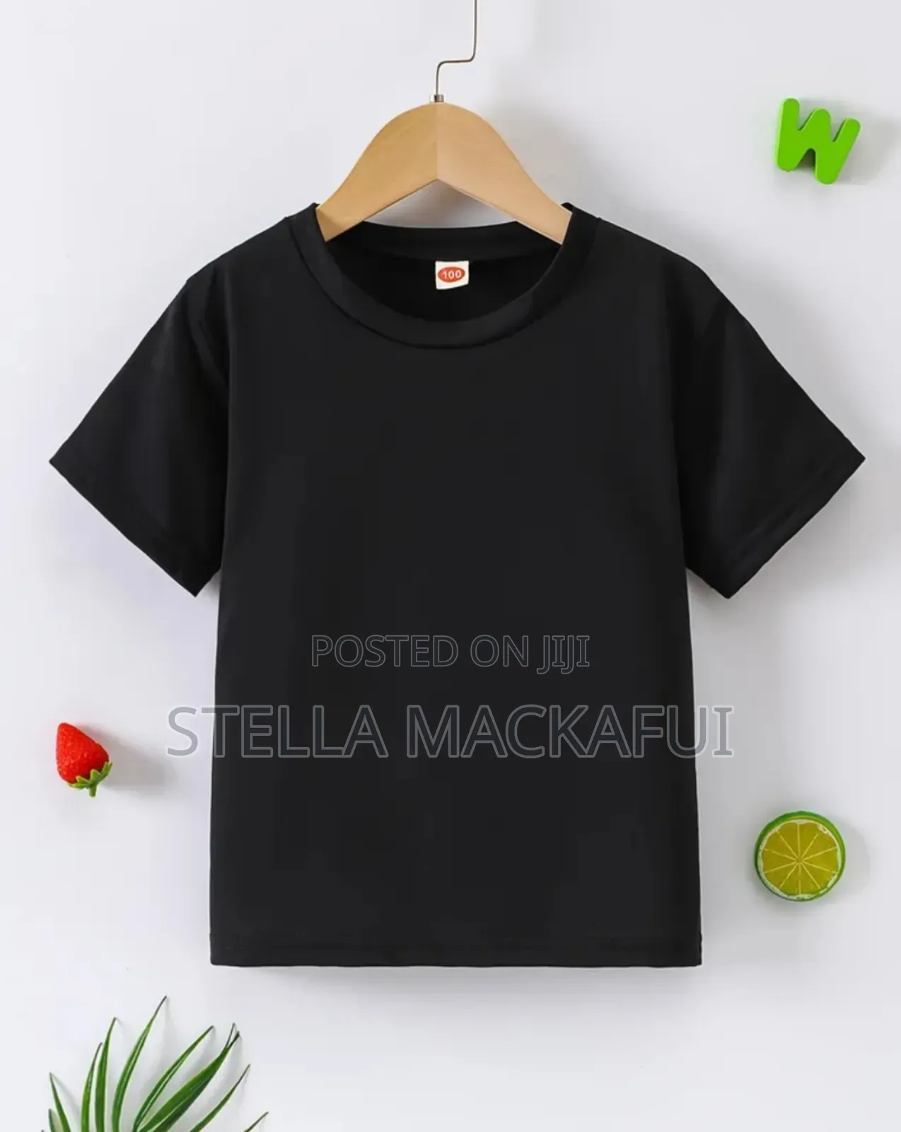 Plain Cotton T-Shirts for 2-8yrs Only
