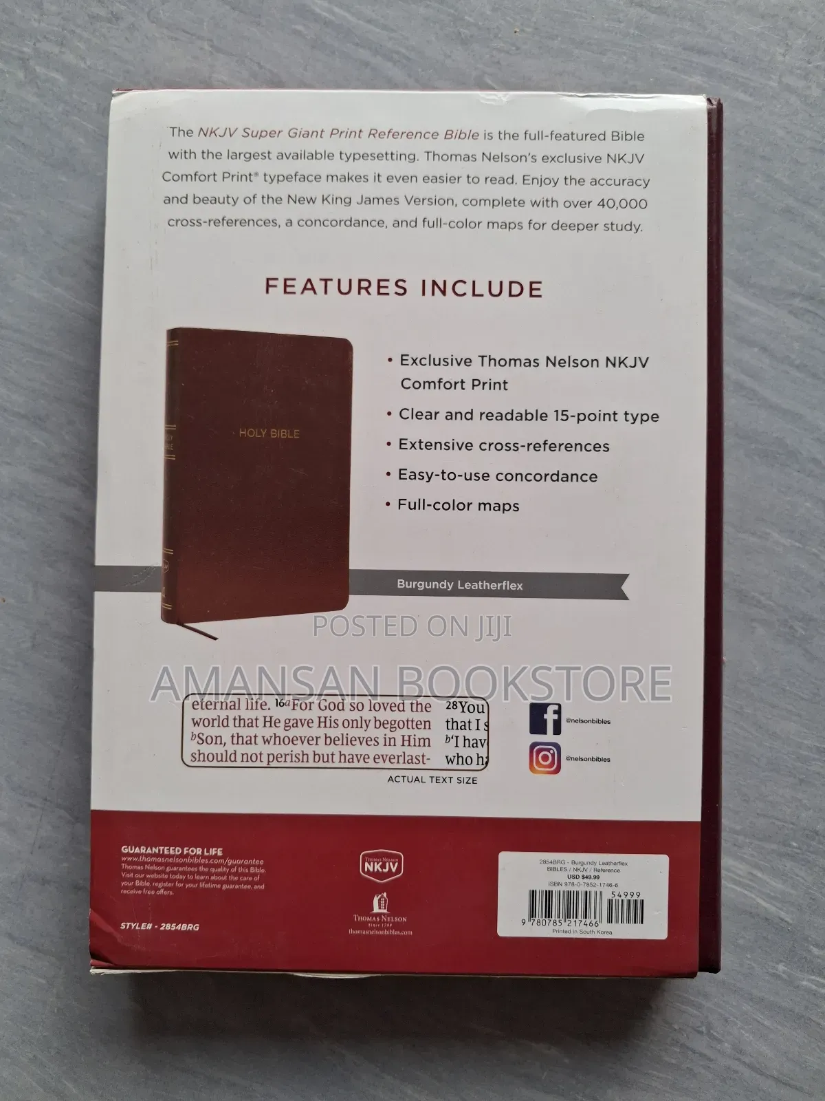 New King James Version Super Giant Print Reference Bible