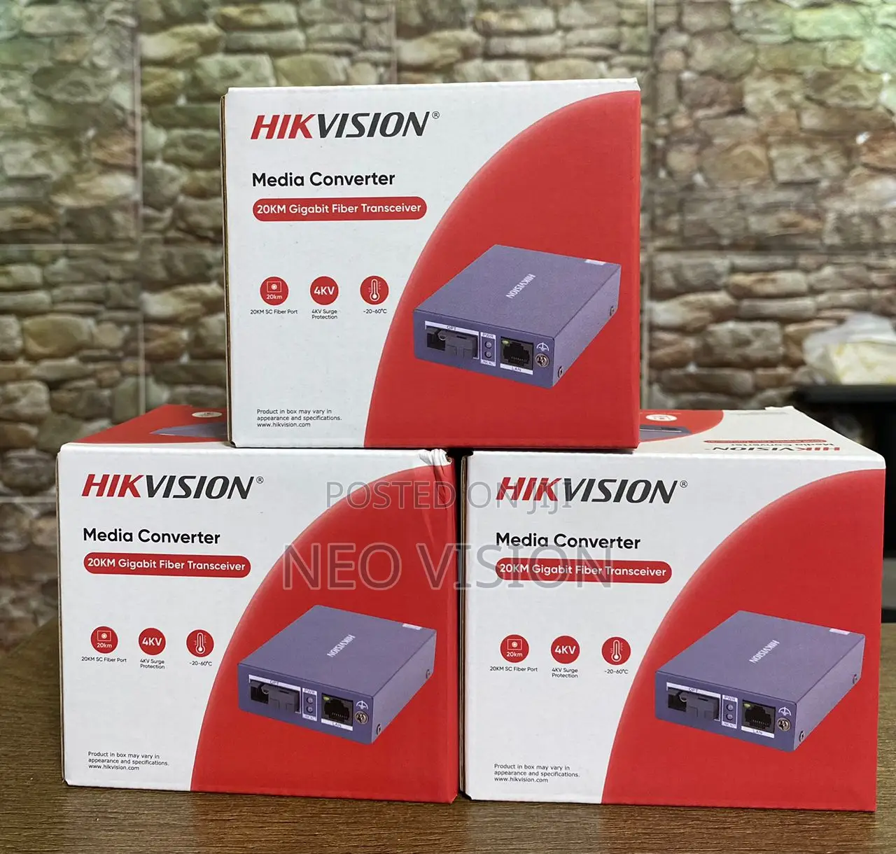 Hikvision 20km Gigabit Fiber Transceiver