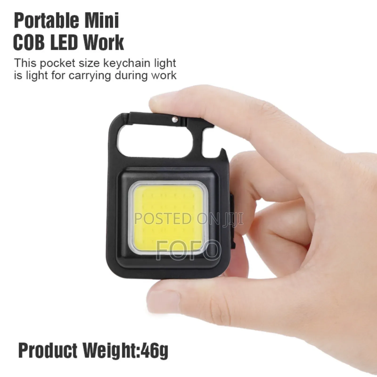 Cob Rechargeable Keychain Light (800ma Battery)