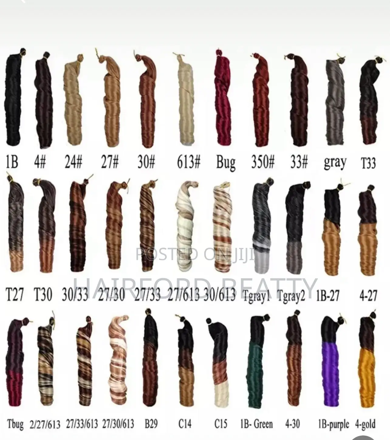 Spiral Curls for Braids (All Colors Available)