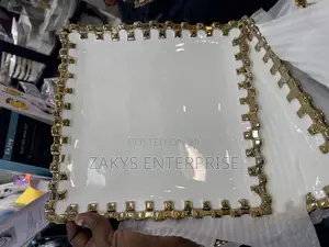 Luxury Square Ceramic Plates 2pcs