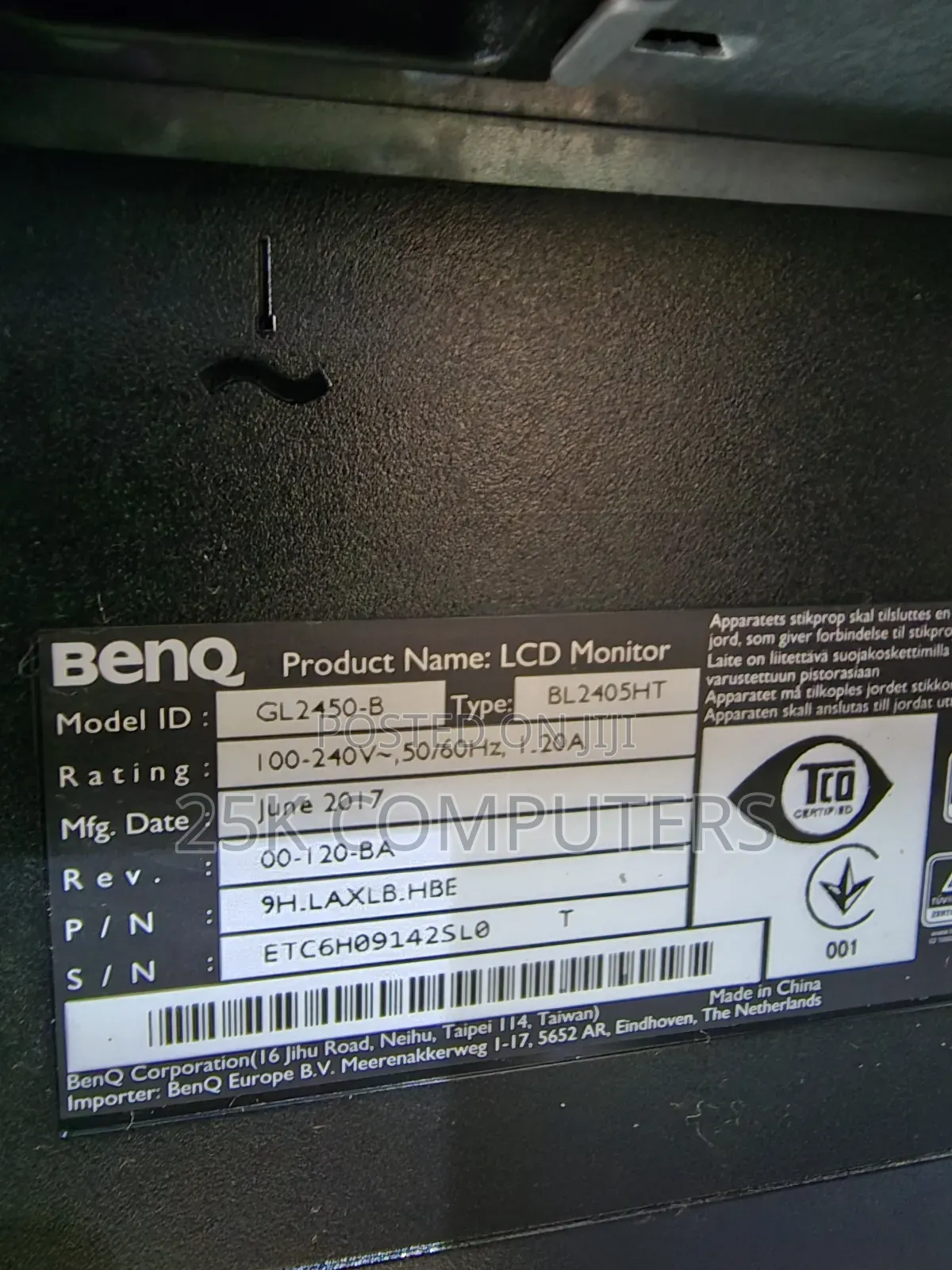 24inch Benq Hdmi Monitor