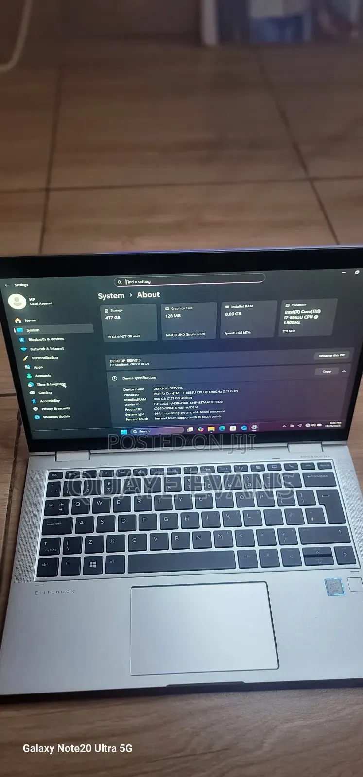 Laptop HP EliteBook 1030 8GB Intel Core I7 SSD 512GB