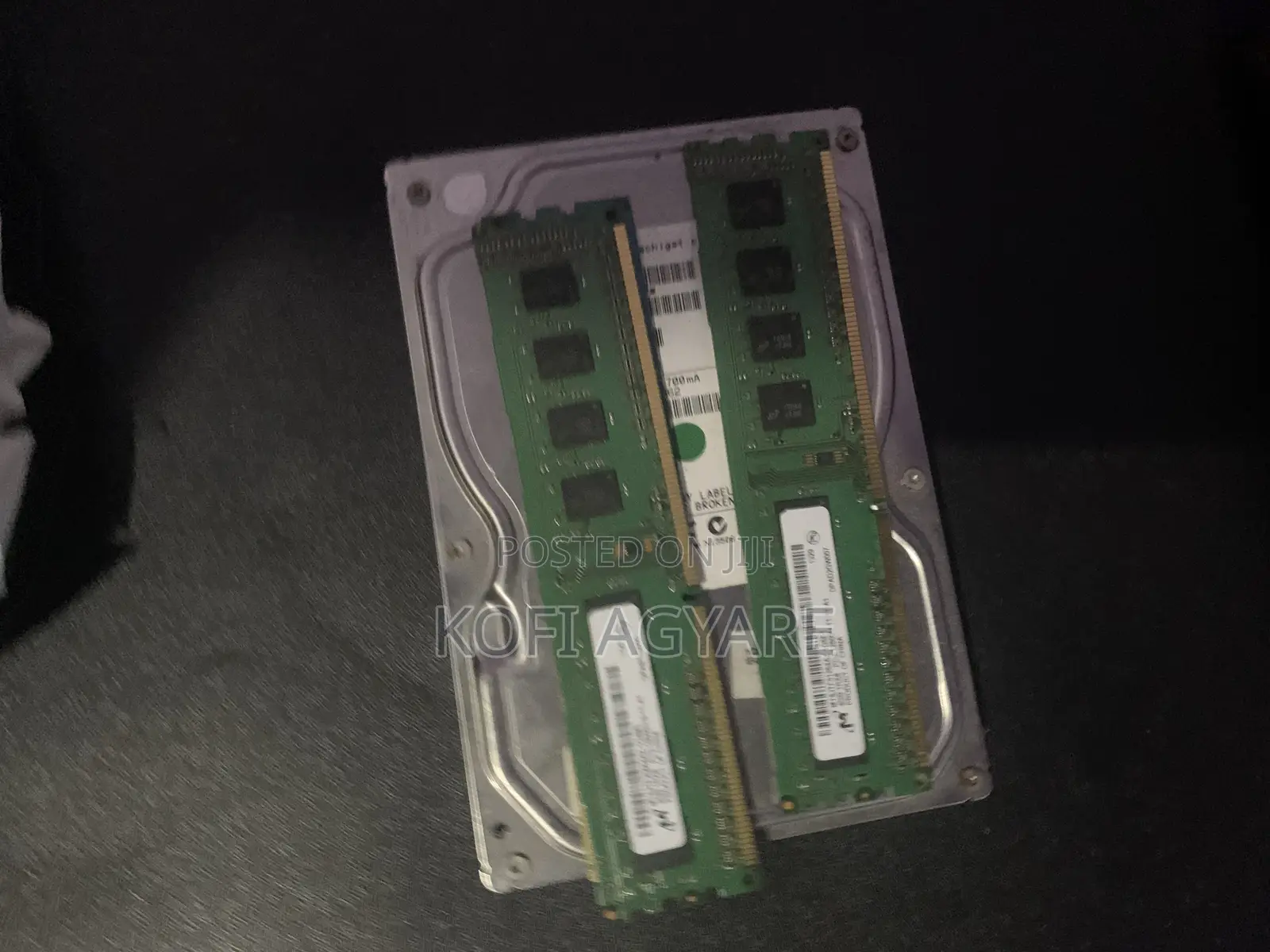 Hard Disk Size 360 and 8gig Ddr3. One 4 Gig and Two 2 Gig