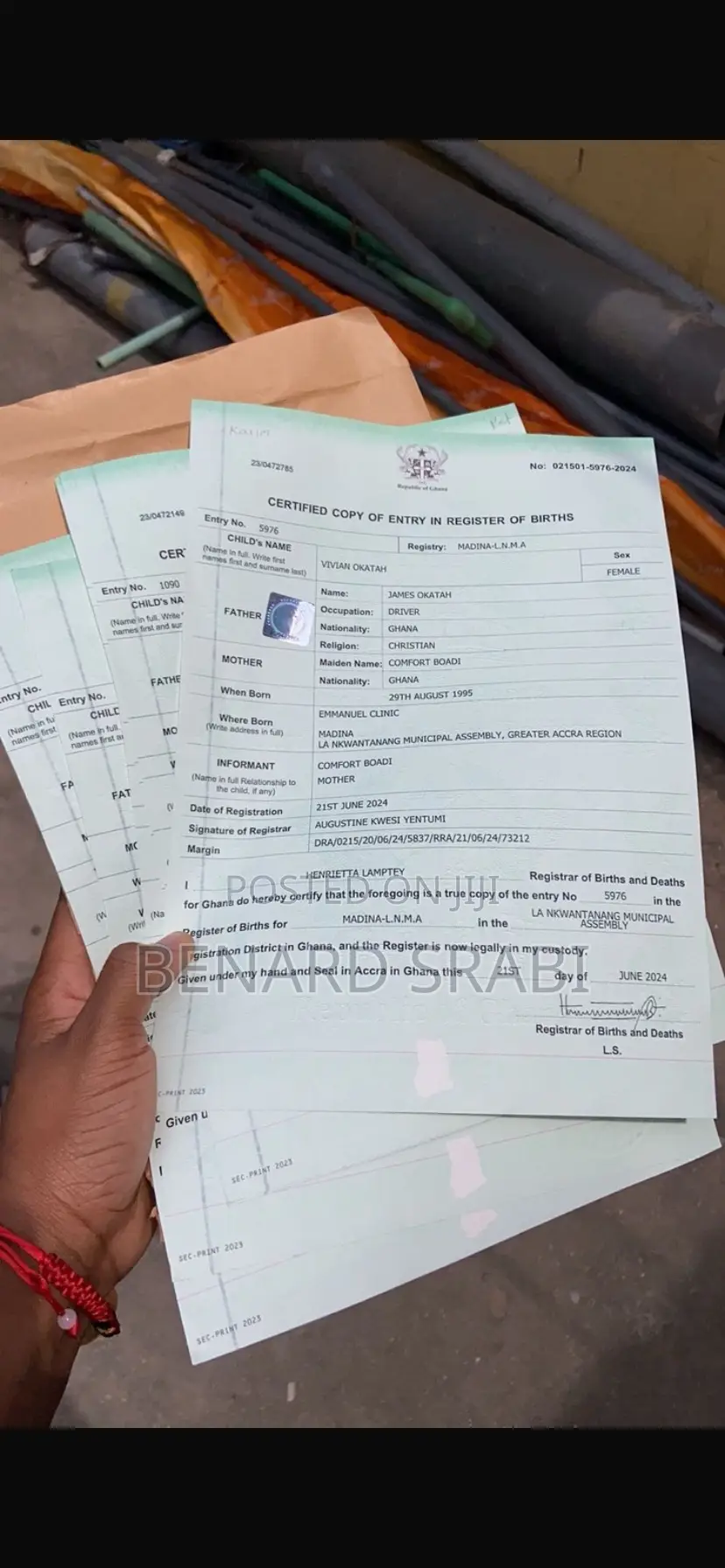 Business Registration And Other Certification