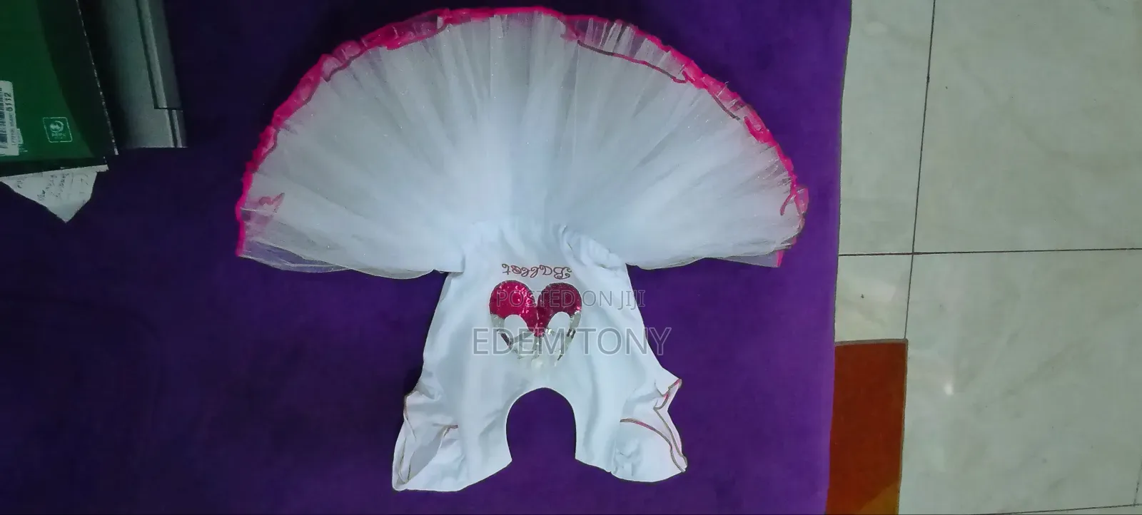 White Pink Ballet Dress ( 4-12yrs)