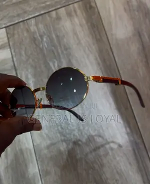 Cartier Giverny Gold And Wood Sunglasses  Brown Gradient Lenses