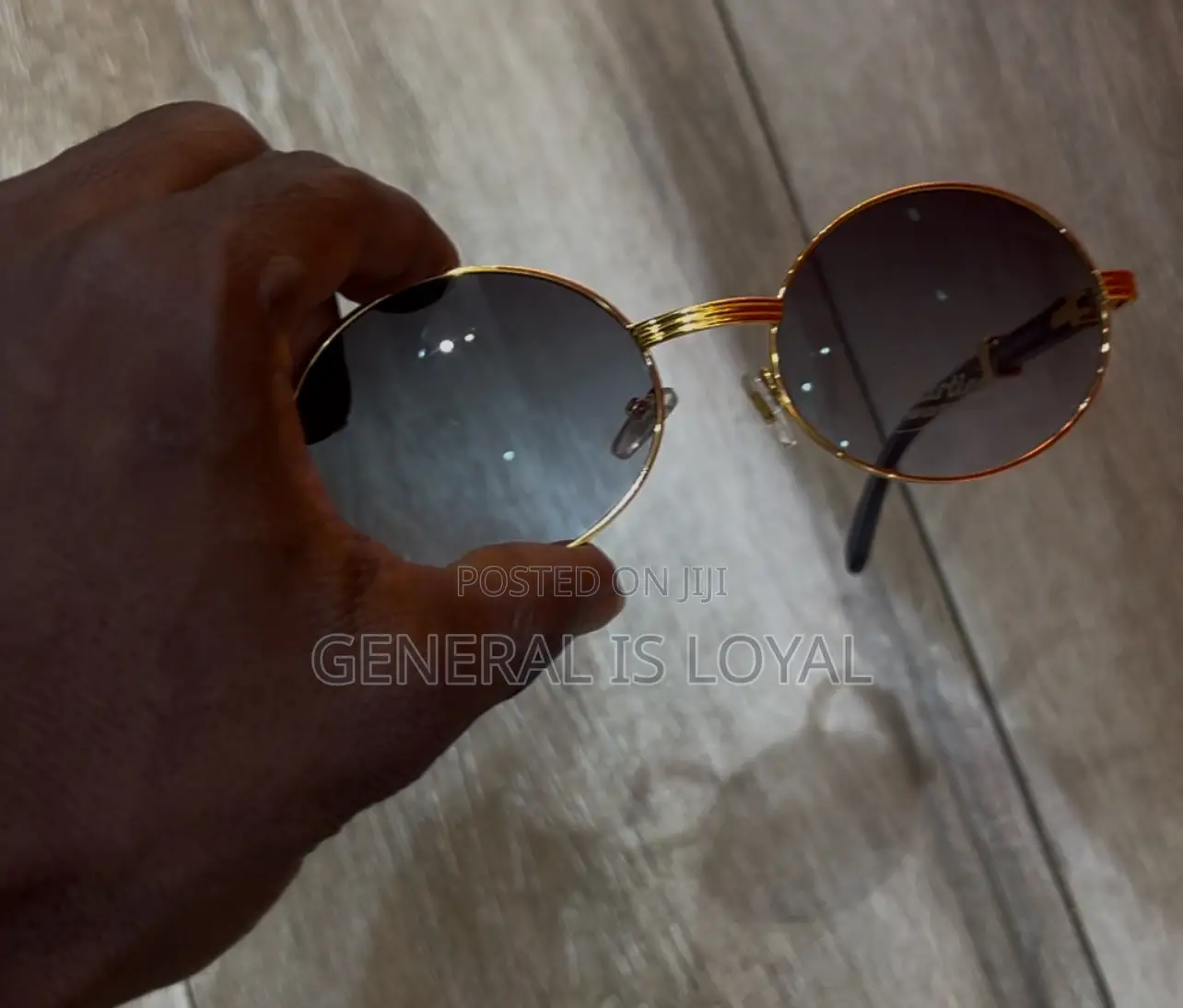 Cartier Giverny Gold And Wood Sunglasses  Brown Gradient Lenses