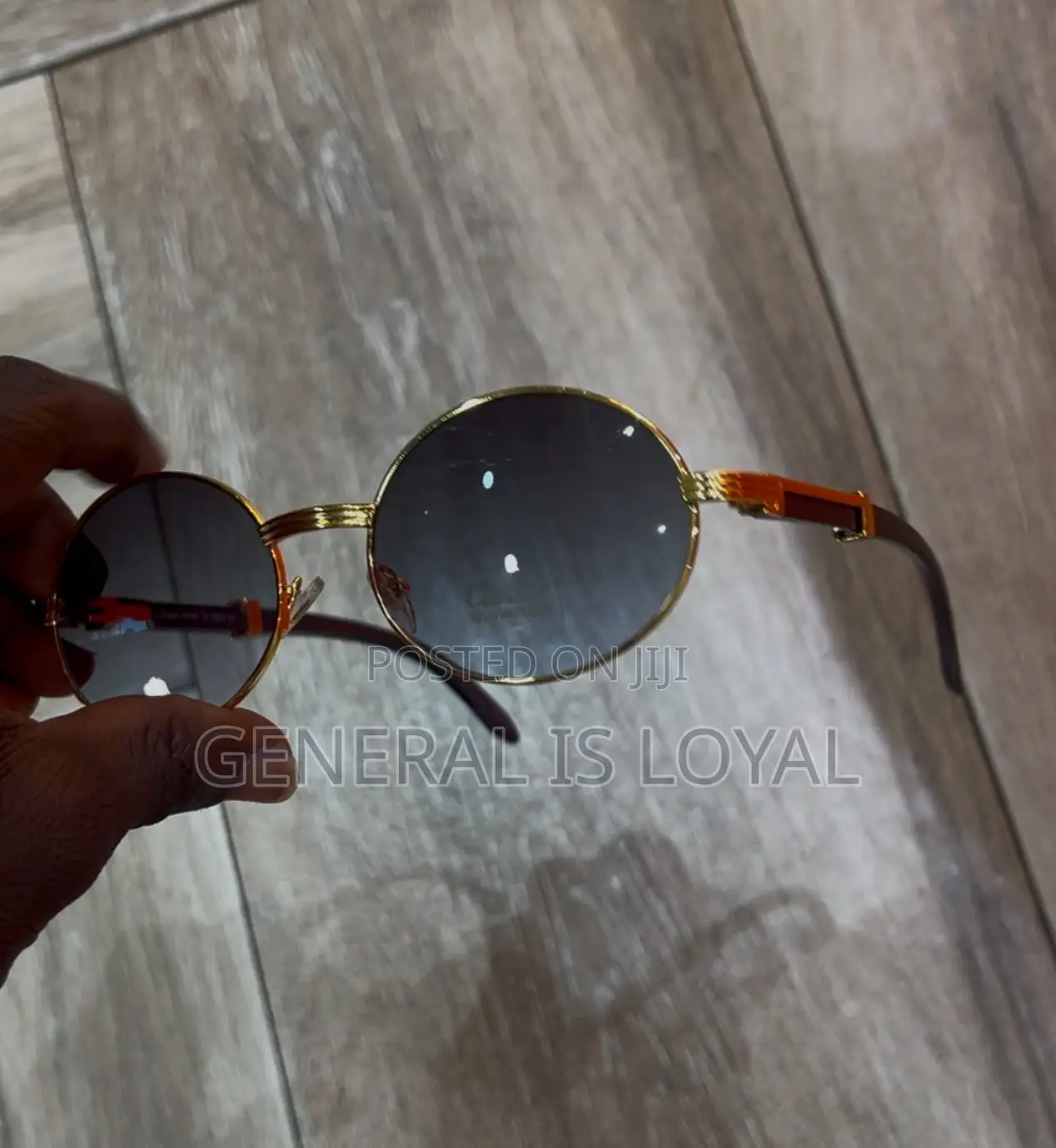Cartier Giverny Gold And Wood Sunglasses  Brown Gradient Lenses