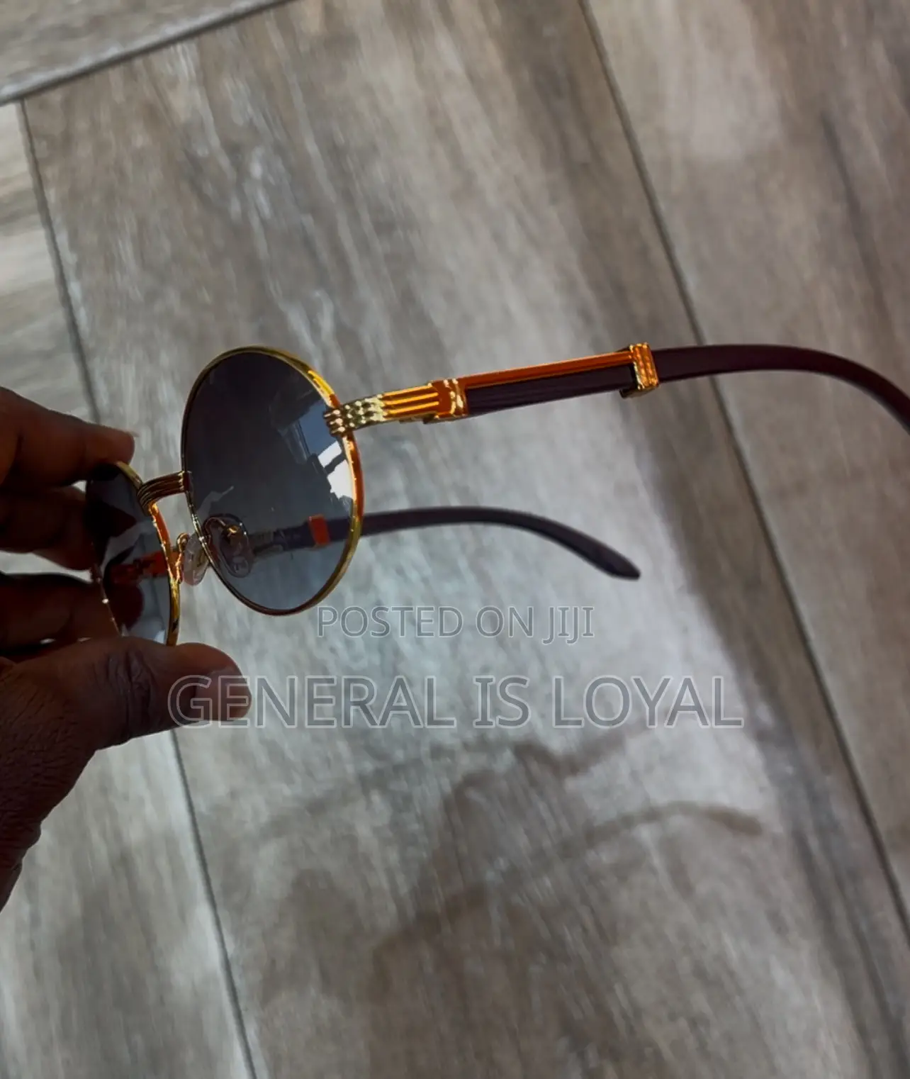 Cartier Giverny Gold And Wood Sunglasses  Brown Gradient Lenses