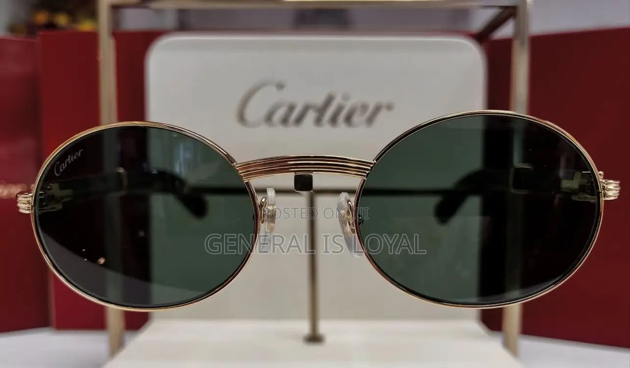 Cartier Giverny Gold And Wood Sunglasses  Brown Gradient Lenses