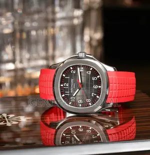Patek Philippe Aquanaut Singapore Limited Edition Red Silicone Strap