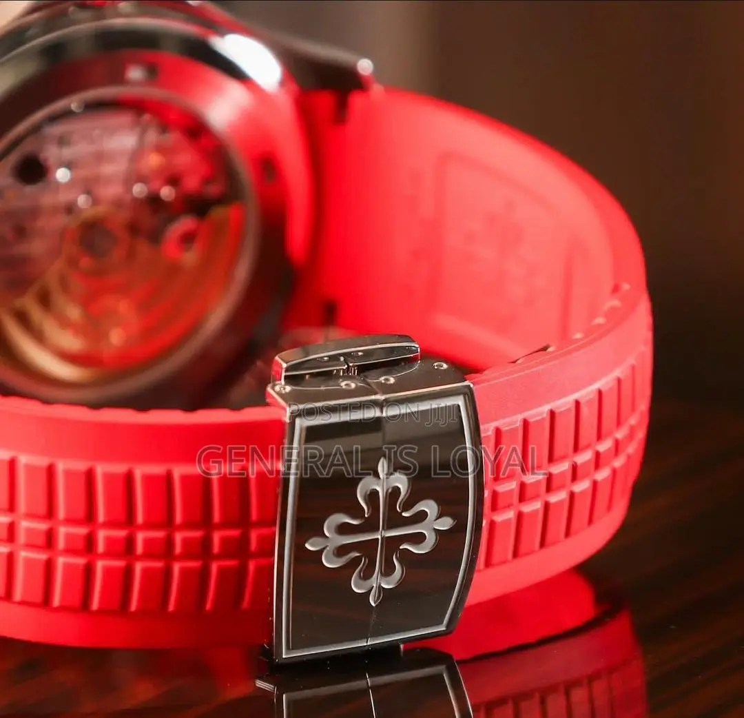 Patek Philippe Aquanaut Singapore Limited Edition Red Silicone Strap