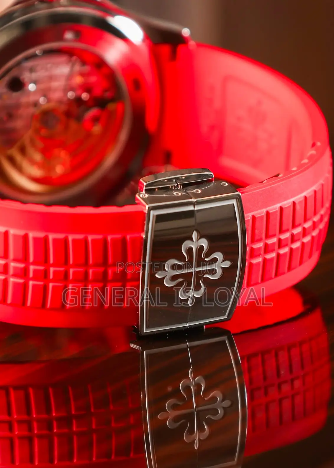 Patek Philippe Aquanaut Singapore Limited Edition Red Silicone Strap