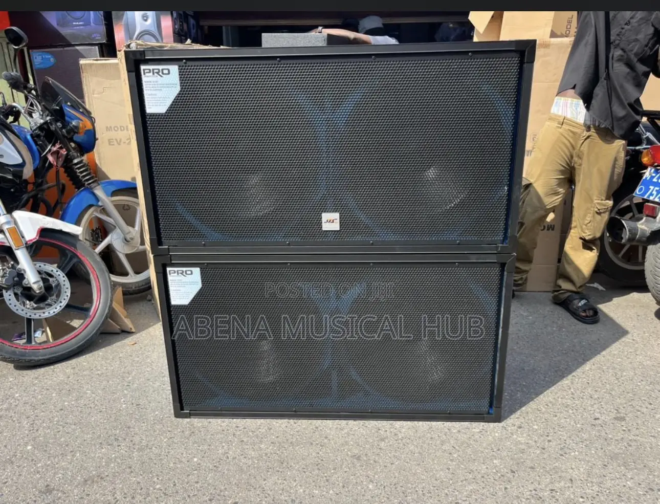 18 Inches Double Bass Speaker Jac (Pair)