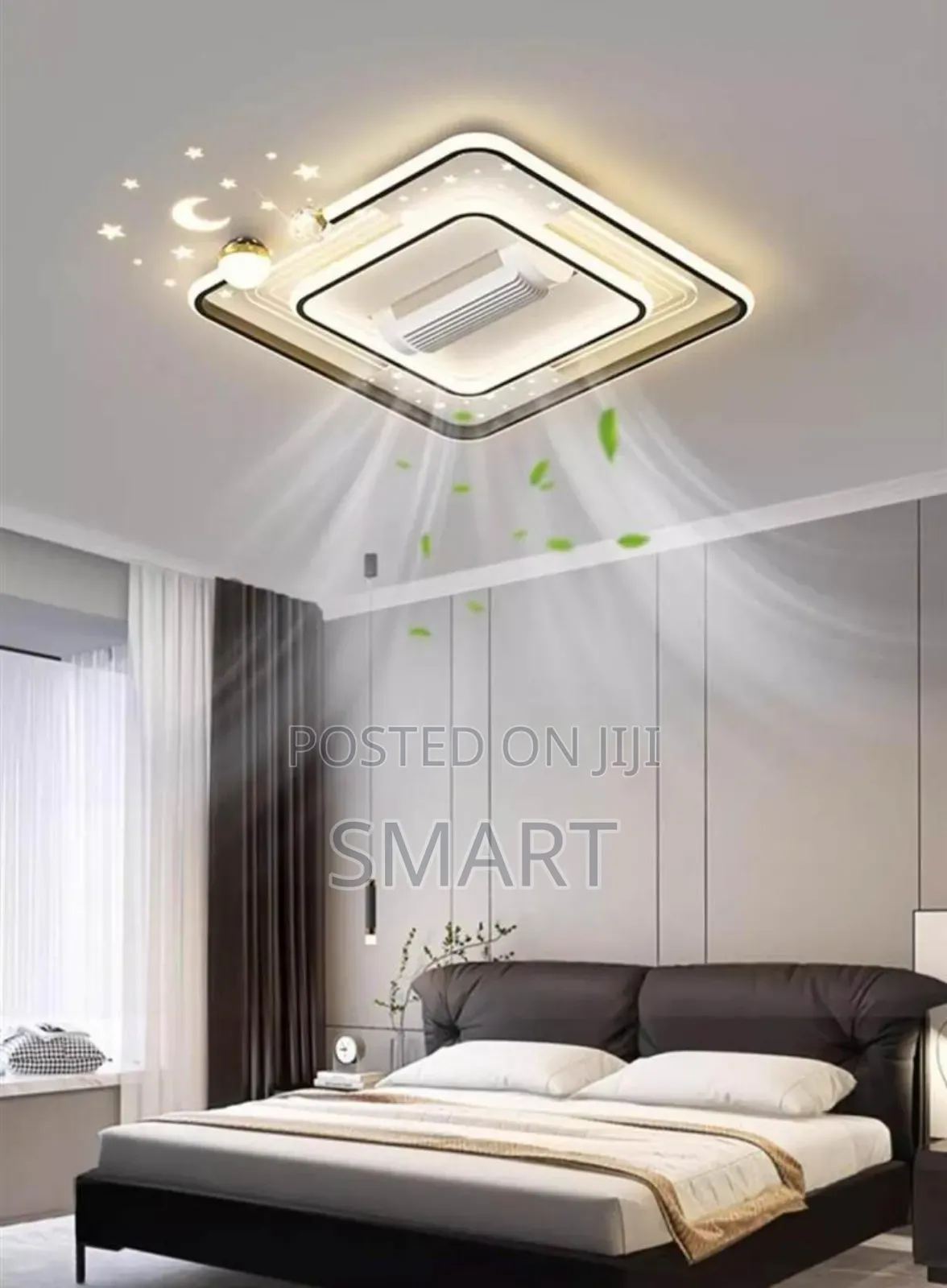 Executive Stylish Led Smart Ceiling Fanlight With Remote Control