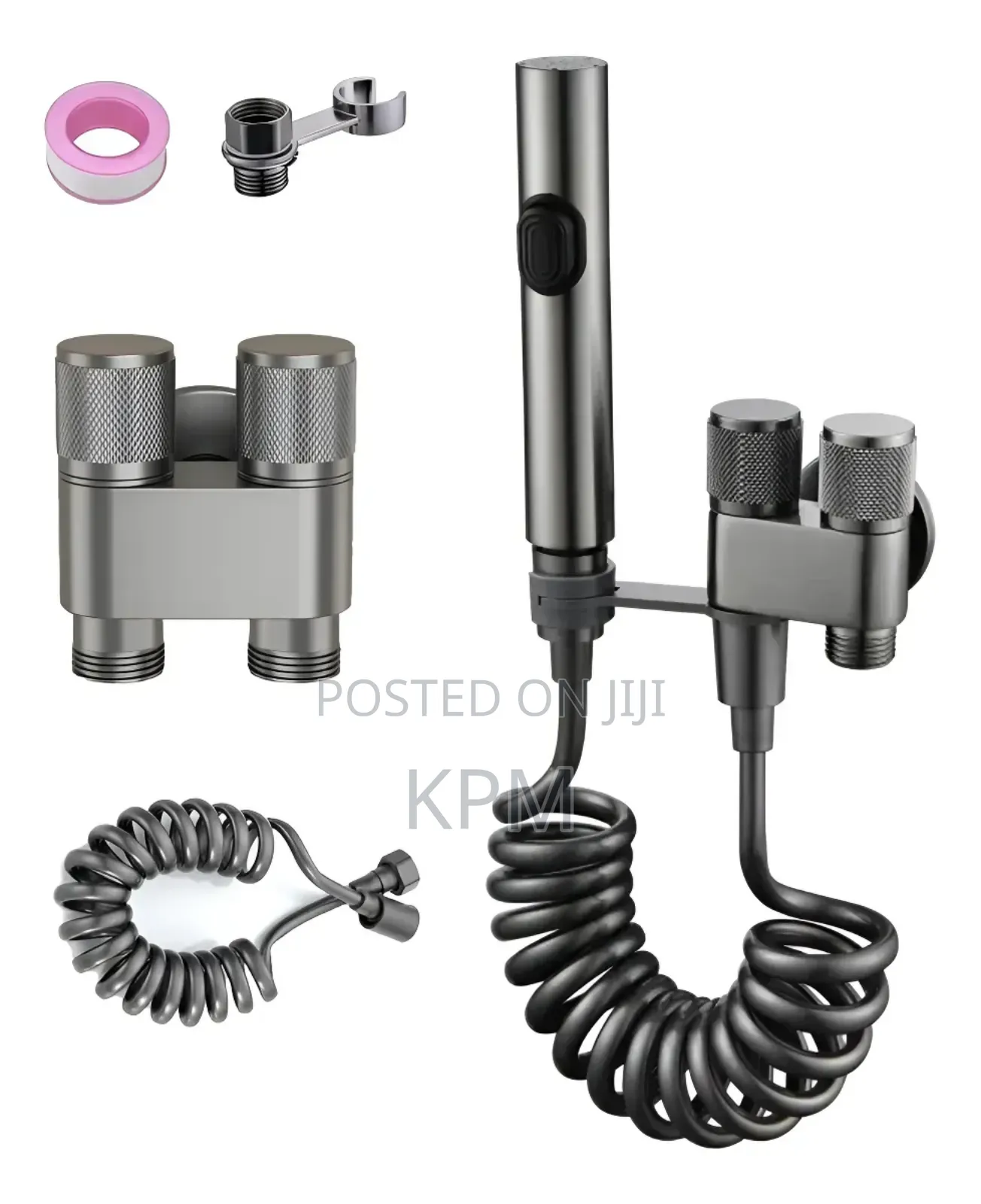 2 in 1 Female Hand Held Toilet Gun Spray Shataf Washer Wall Mounted