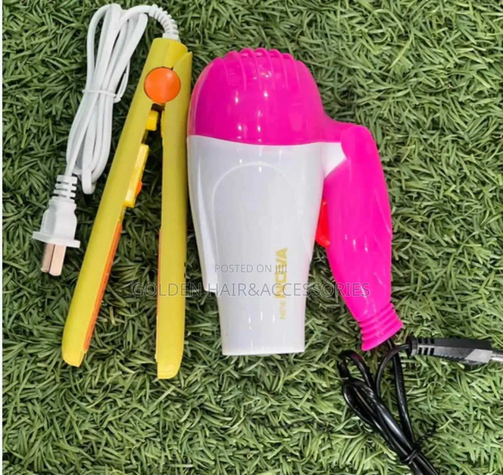 Mini Hair Straightener + Mini Hair Dryer
