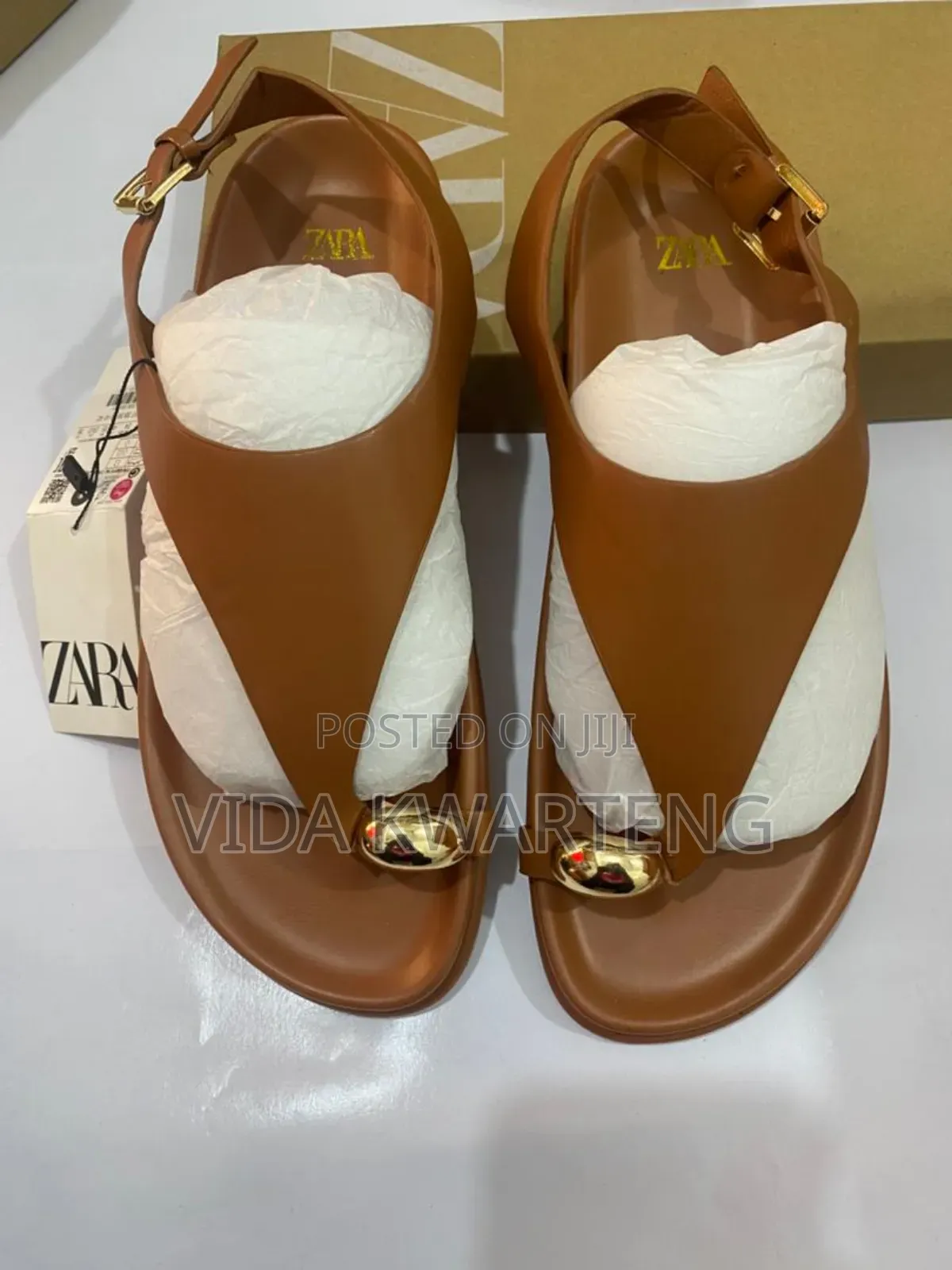 Quality Zara Brown Sandals for Ladies