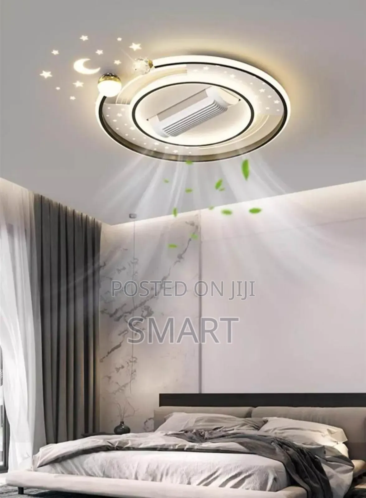 Bladeles Ceiling Fanlight With Bluetooth Connectivity Voice Control
