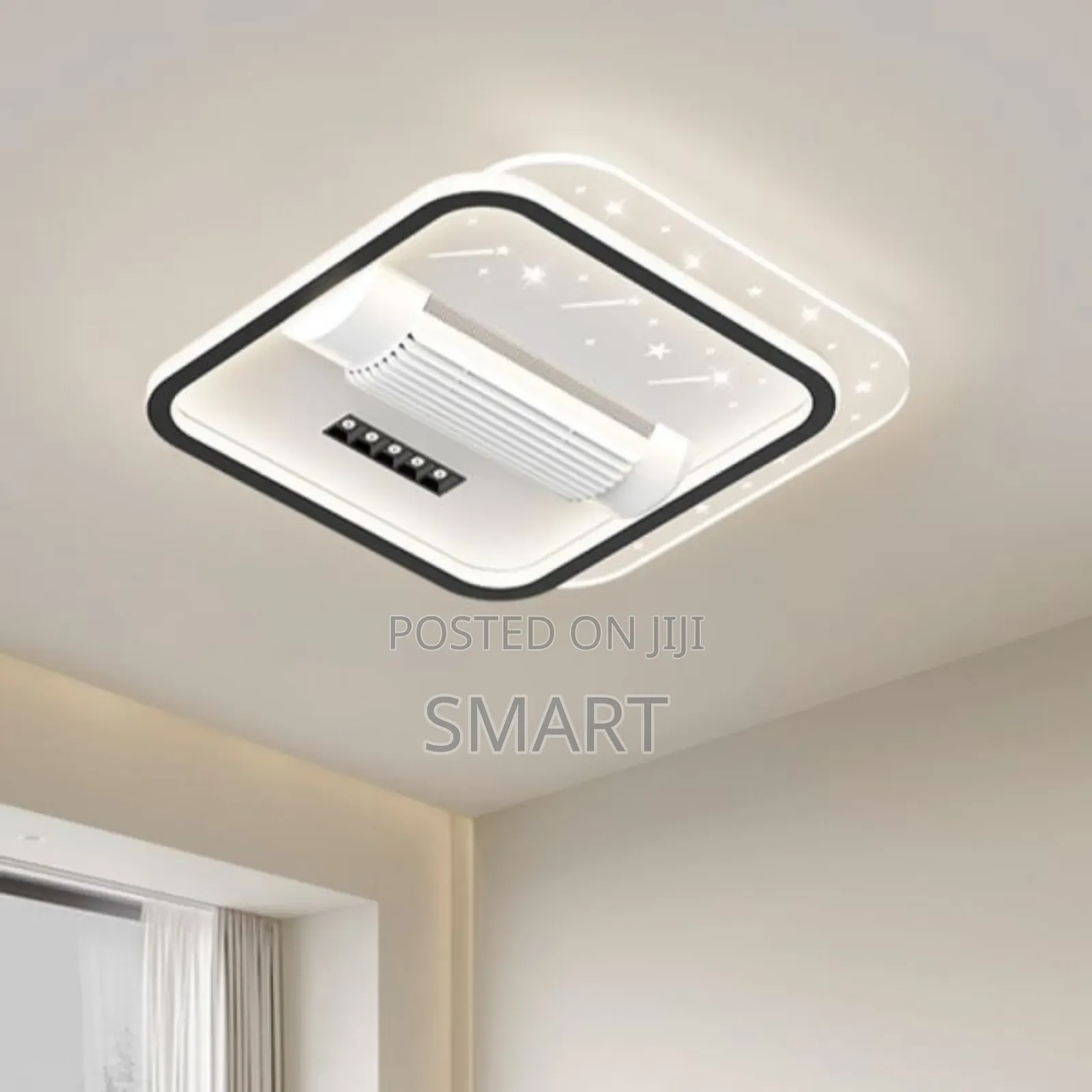 Simple Bladeles Fanlight With Bluetooth Connectivity Voice Control