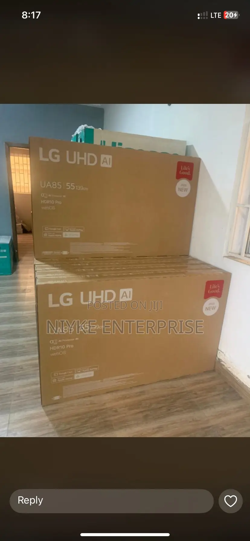 Lg Ua85 55′′ 4k Smart Tv (2025)