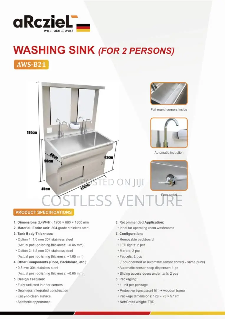 Arcziel Double Washing Sink