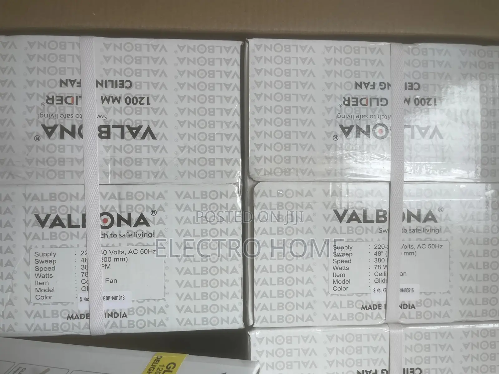 Valbona Glider 48” Ceiling Fan – High Speed / Low Energy