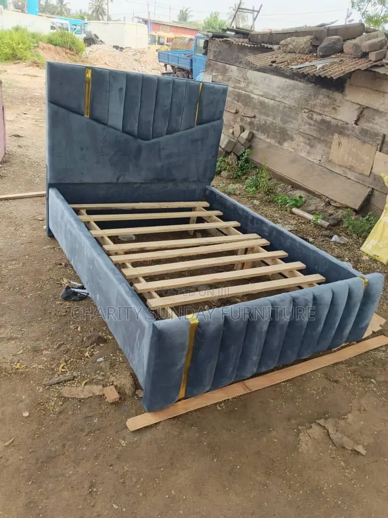 Bedframe Double With Side Drawer
