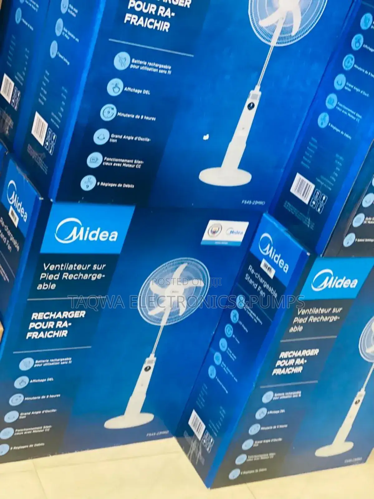 Unique - Rechargeable Midea Stand Fan