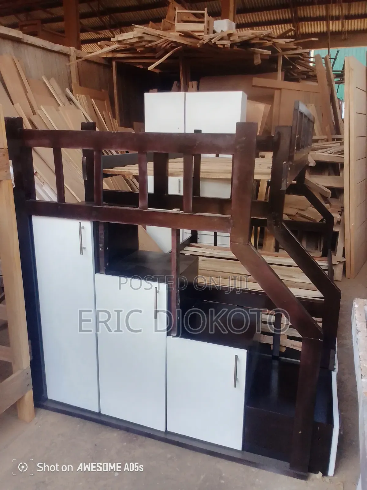 Multi Purpose Bunk Bed With Cabinet and Drawers