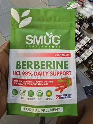Berberine Hcl 98% Daily Support, A Food Supplement.