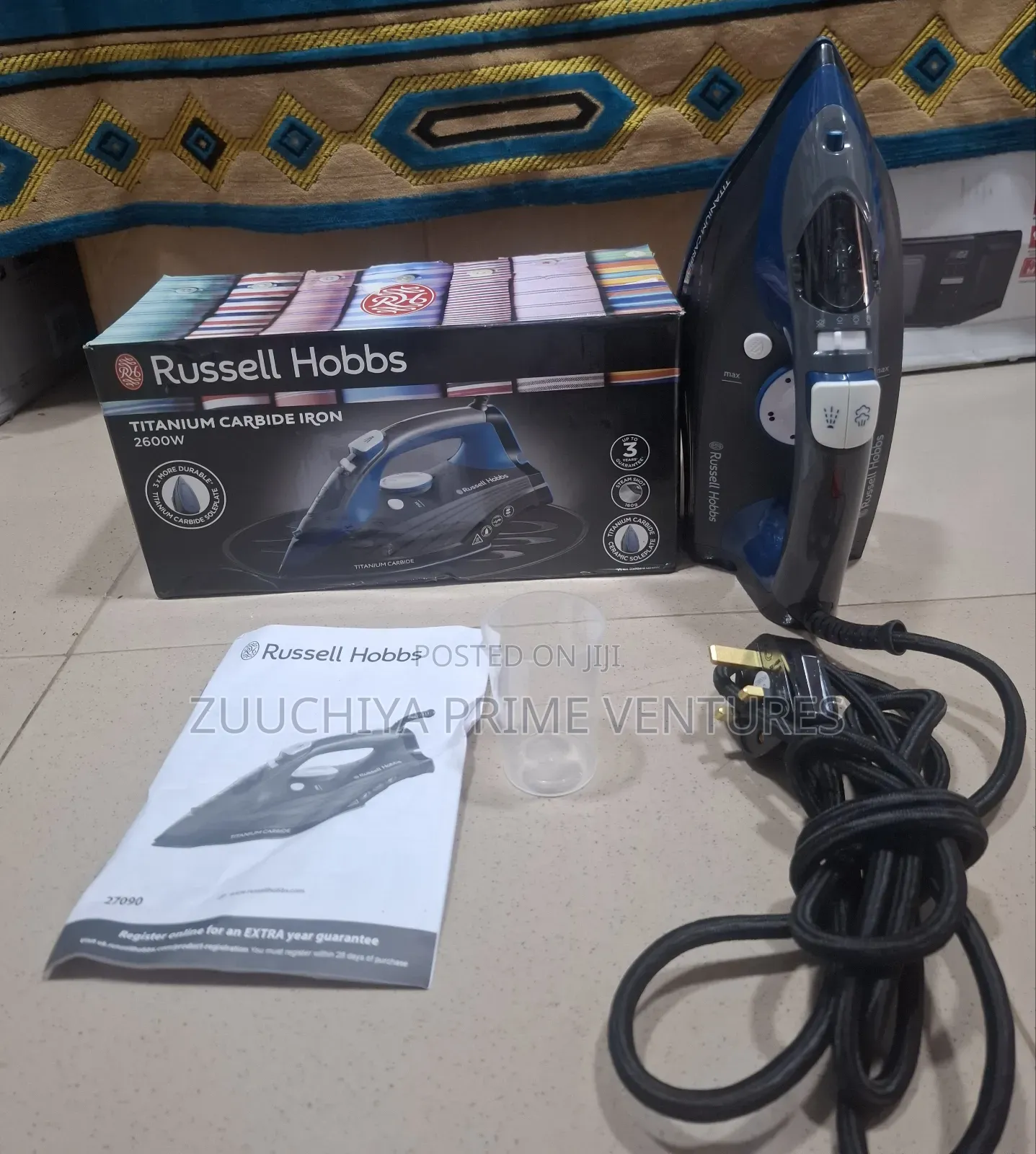 Russell Hobbs Titanium Carbide 2600w Steam Iron Uk 