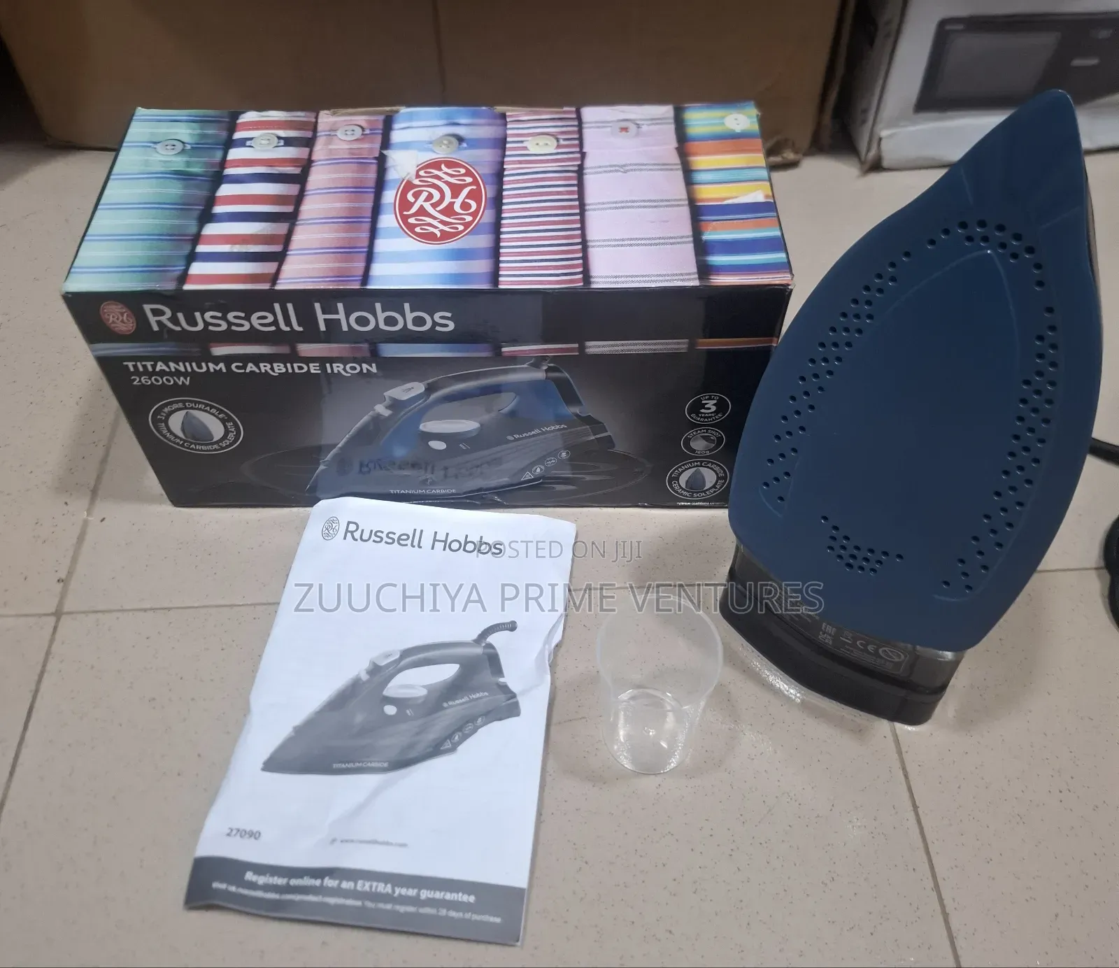 Russell Hobbs Titanium Carbide 2600w Steam Iron Uk 