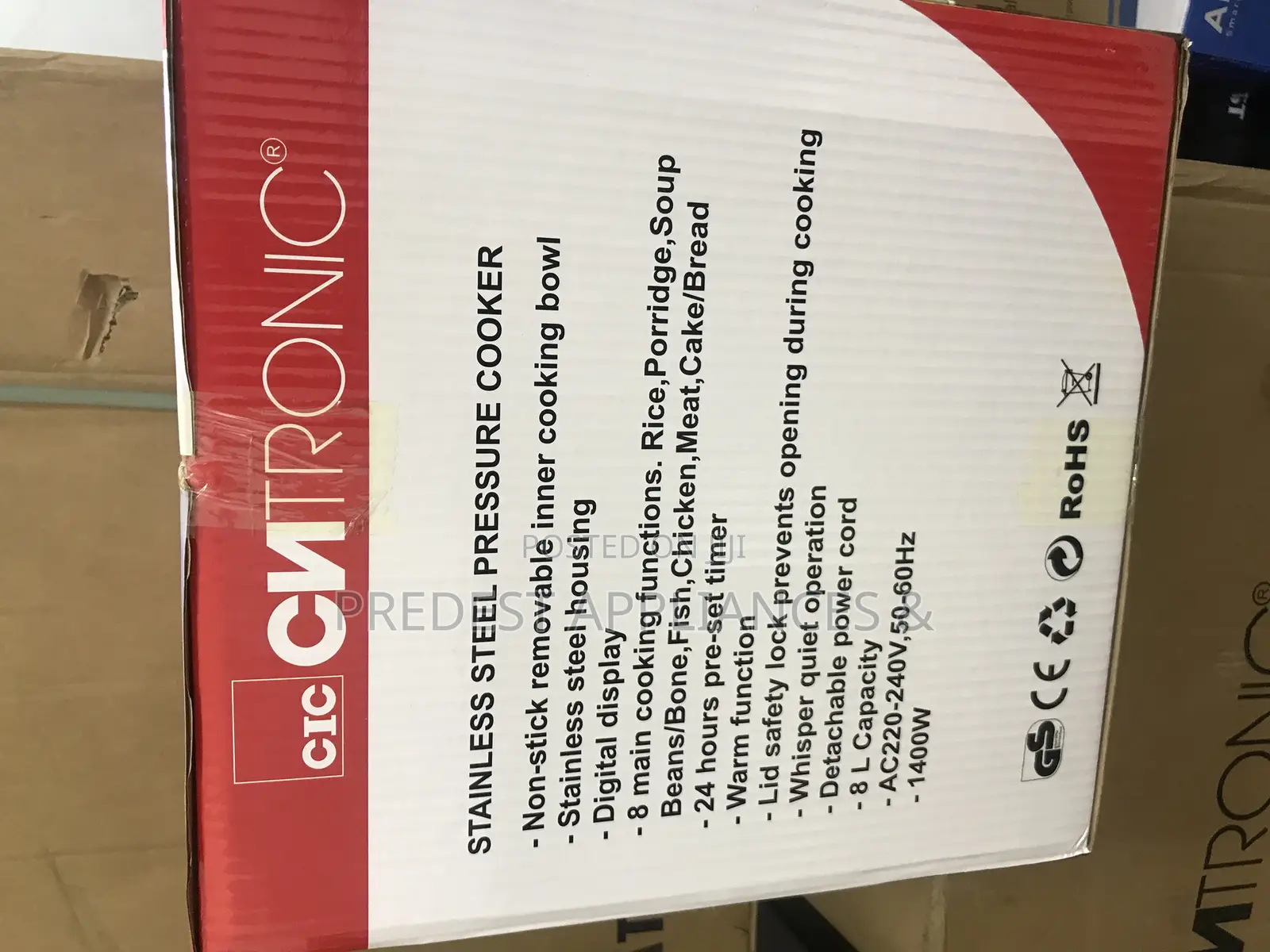 Cntronic Electric Pressure Cooker 8l