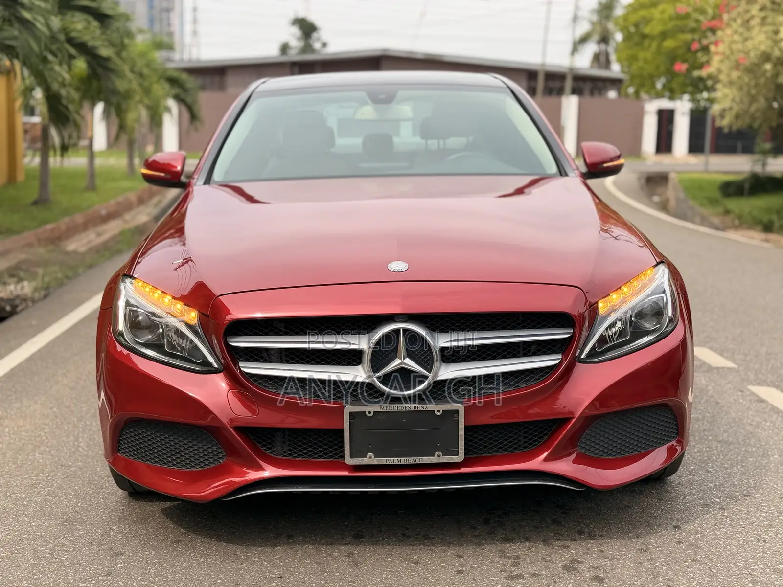 Mercedes-Benz C300 Luxury 4matic Sedan AWD (2.0L 4cyl 7A) 2017 Red