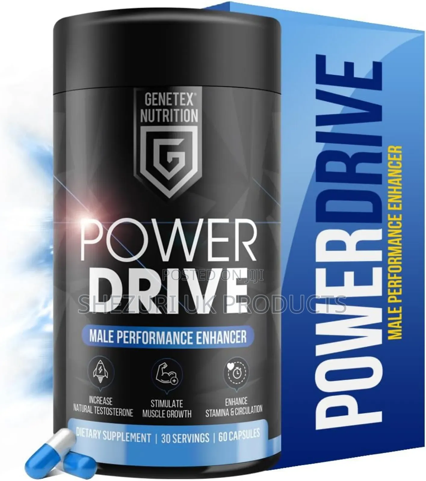 Power Drive Herbal Testosterone Booster Supplements For Men