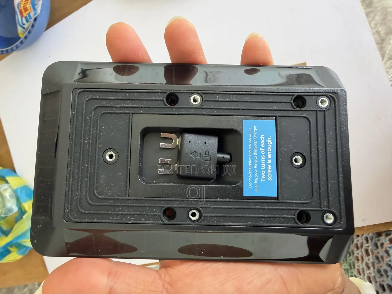 Ring Video Doorbell Plus With Removable Battery and Solar Charger.