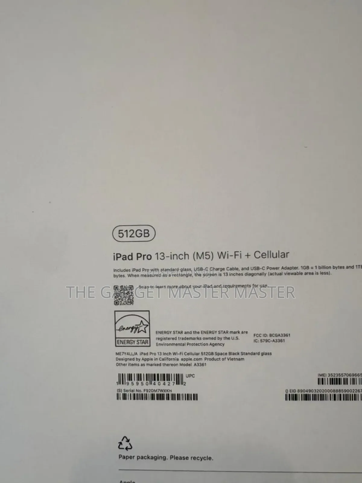 New Apple iPad Pro 13 (2025) 512 GB