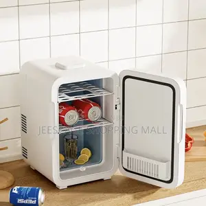 Mini Fridge for Bedroom, Led Screen, Mini Fridge With Mirror