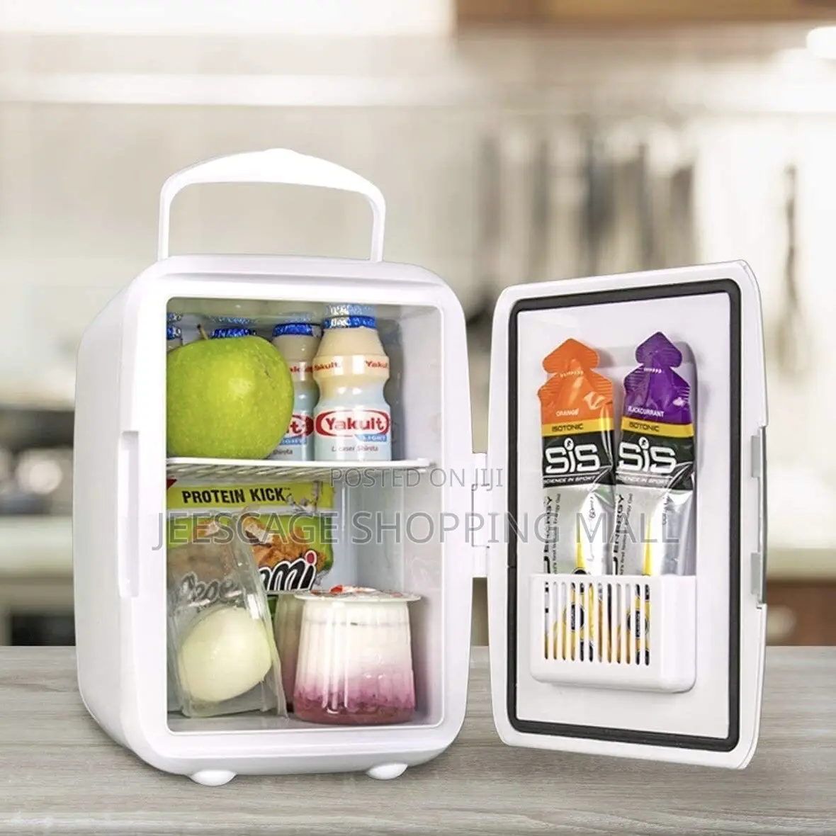 Mini Fridge for Bedroom, Led Screen, Mini Fridge With Mirror