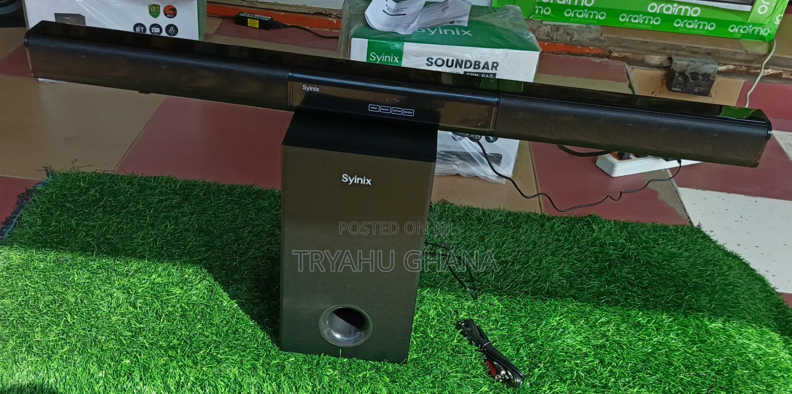 Syinix Syn-S60 Slim Soundbar With Deep Bass Clear Audio