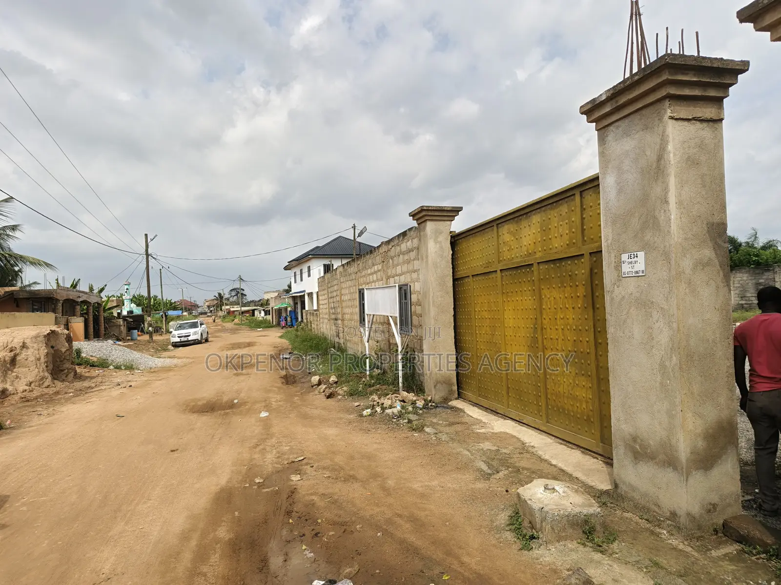 1plot of Land Fence for Sale at Ashalaja
