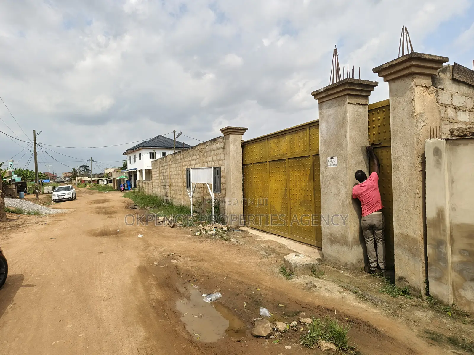 1plot of Land Fence for Sale at Ashalaja