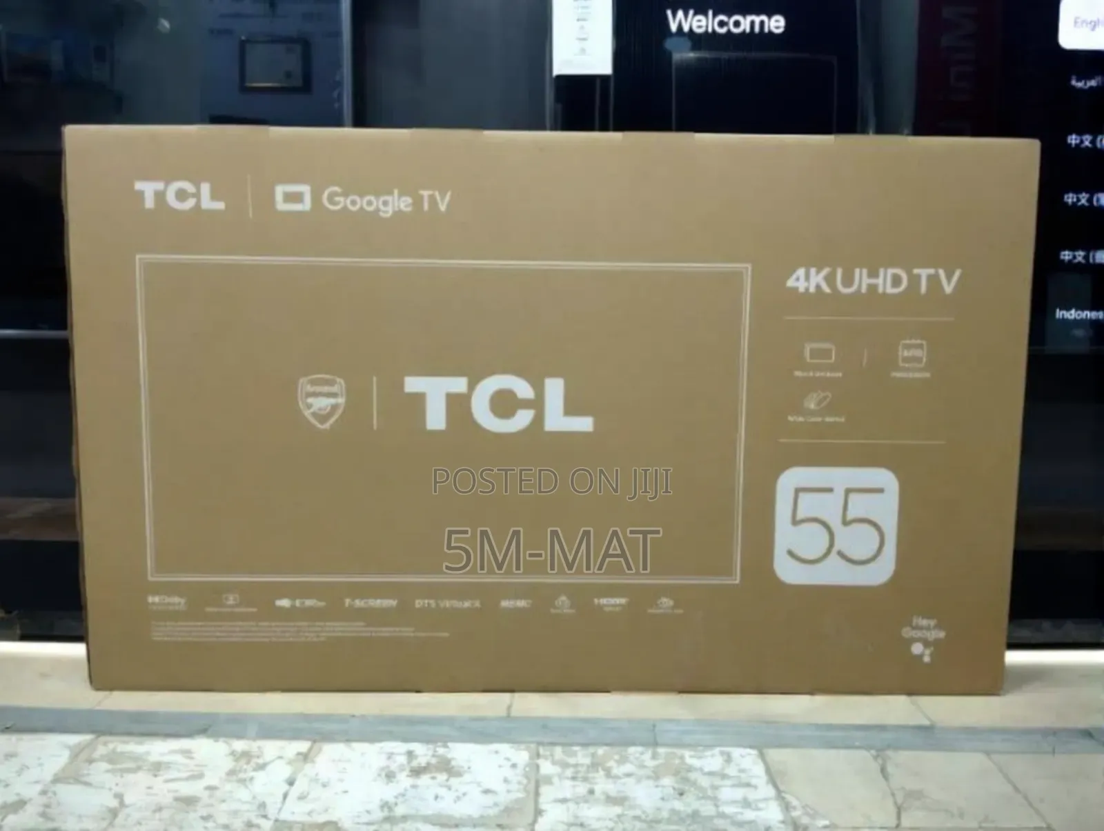 2025 Model TCL 55 Inch 55p6k Smart Uhd HDR Dled Tv