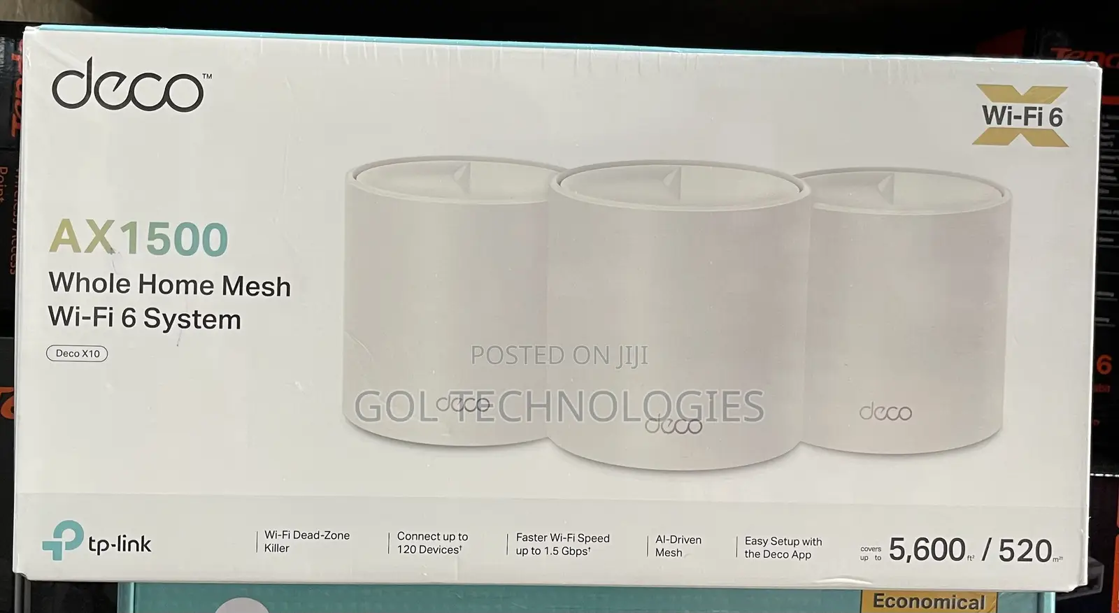 Tp-Link Deco Ax1500 Whole Home Mesh Wi-Fi 6 System Deco X10 (3-Pack)