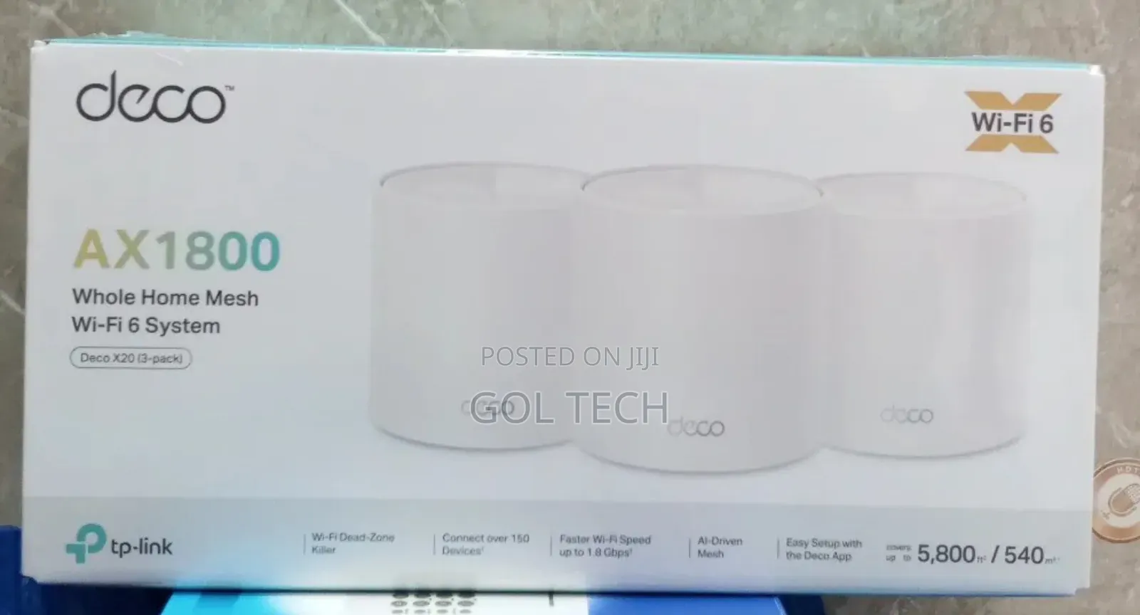 Tp-Link Deco Ax1800 Whole Home Mesh Wi-Fi 6 System Deco X20 (3-Pack)