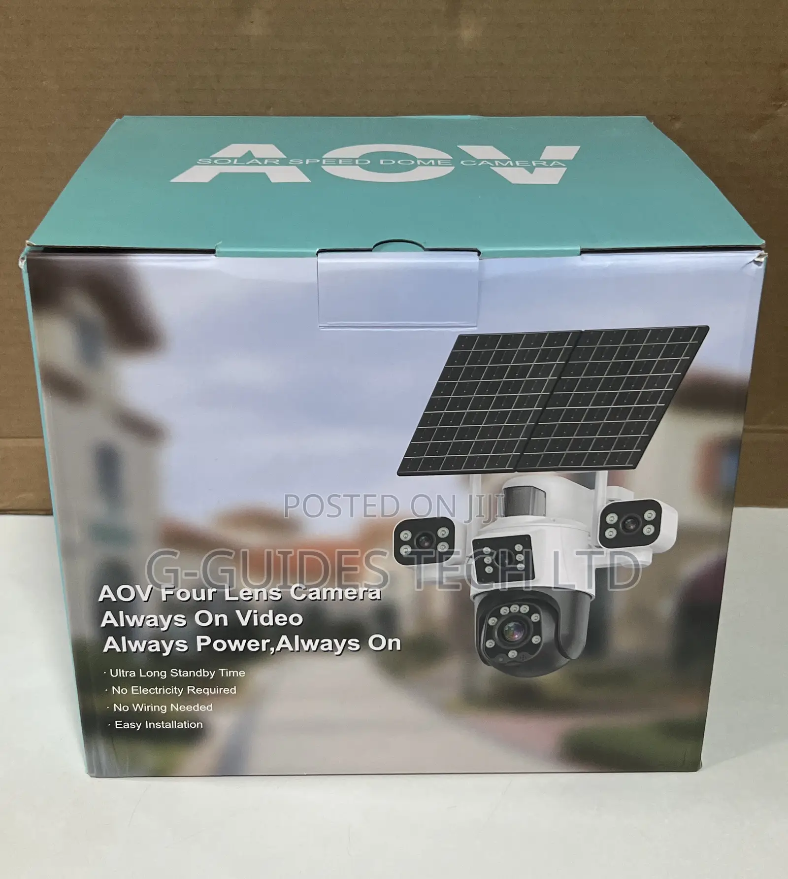 Aov 4g Solar PTZ Camera Four Lens 12mp, Aov 4g Solar 4-Lens Camera
