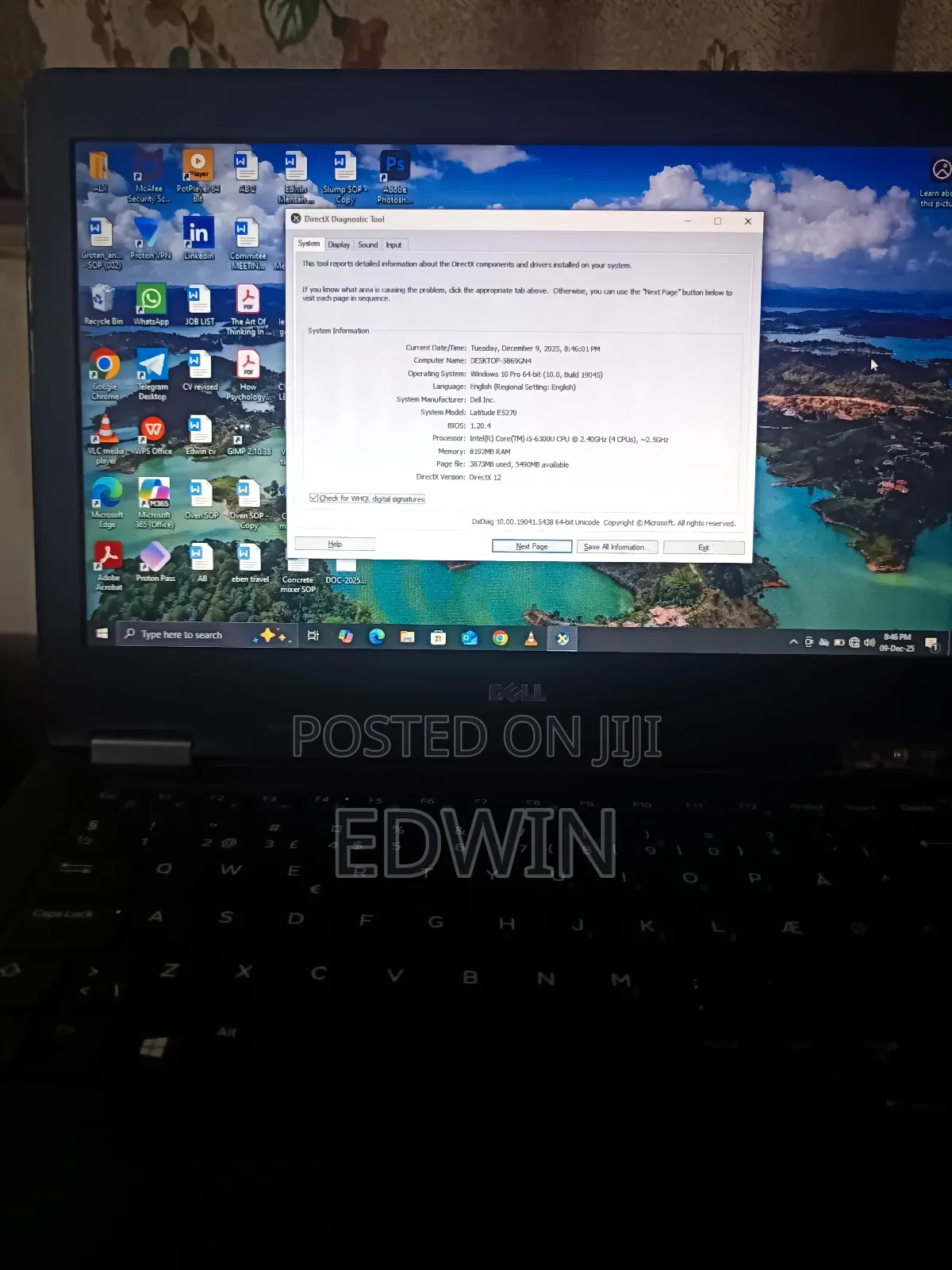 Laptop Dell Latitude 12 E5270 8GB Intel Core i5 SSD 256GB